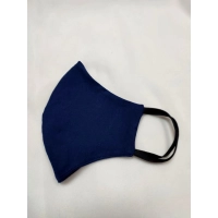 Maska ochronna z bawełny wielorazowego użytku - granatowa